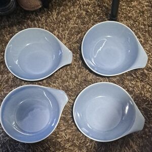 Oneida Light Blue Ceramic Serving Bowls